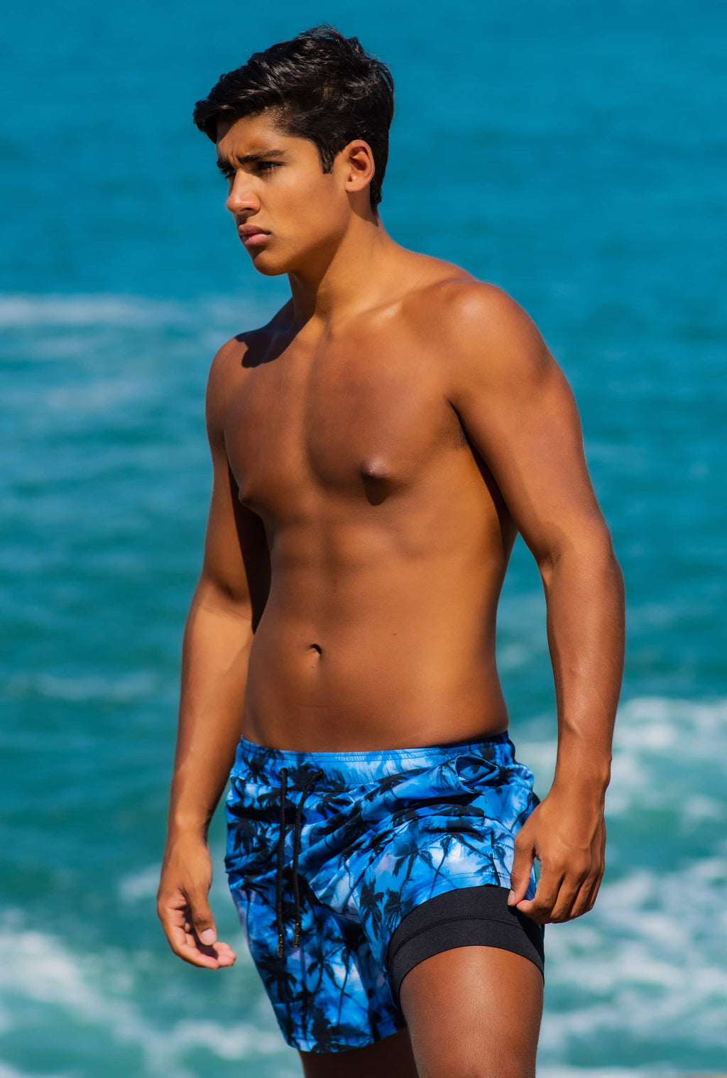 Moonlight Jungle – Compression Liner Hybrid Shorts