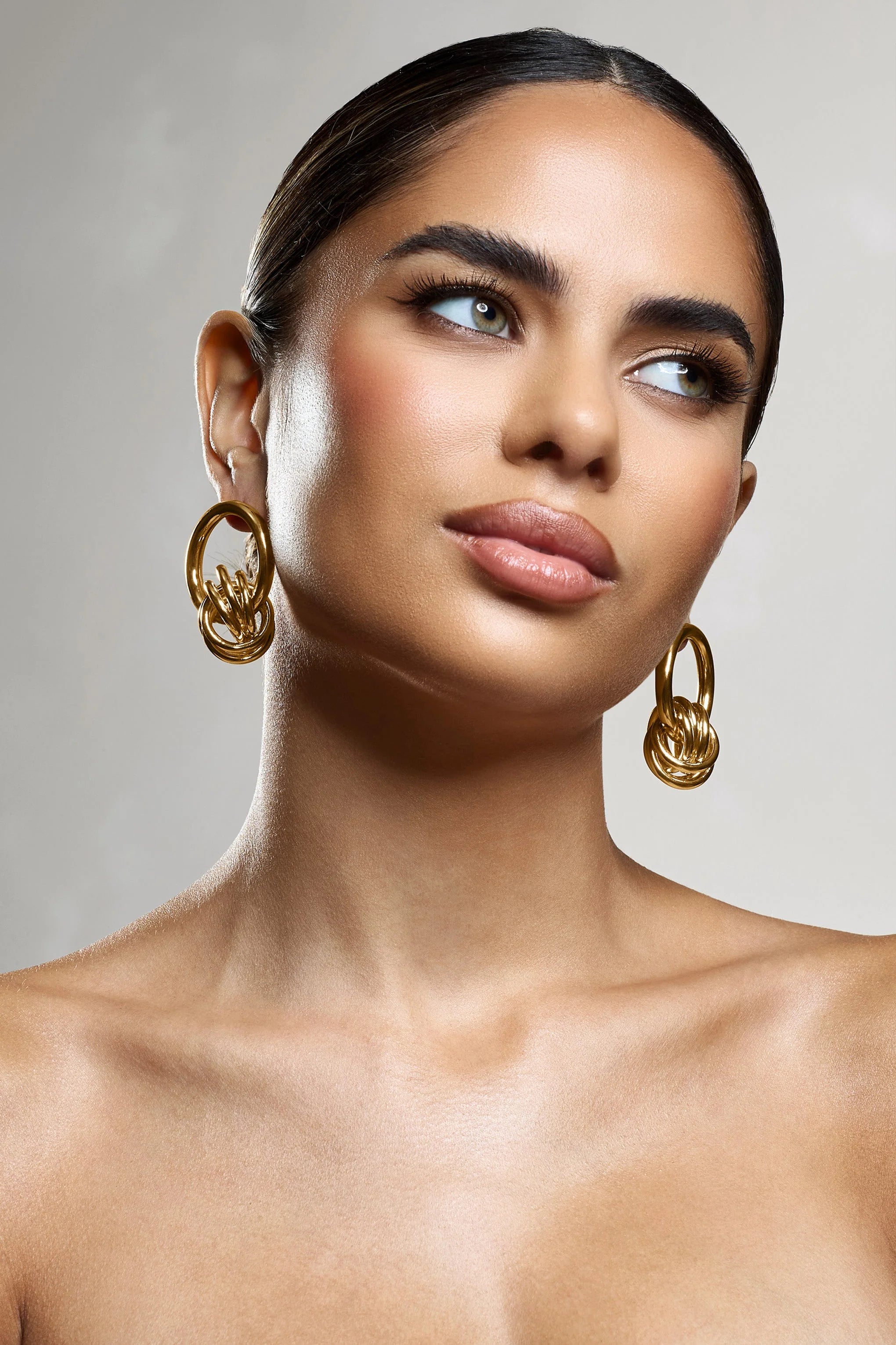 Tied Down | Gold Knot Dangle Earrings