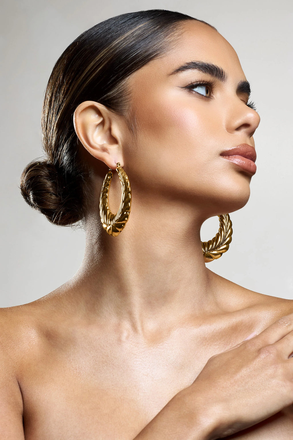 Rhode | Gold Chunky Hoop Earrings