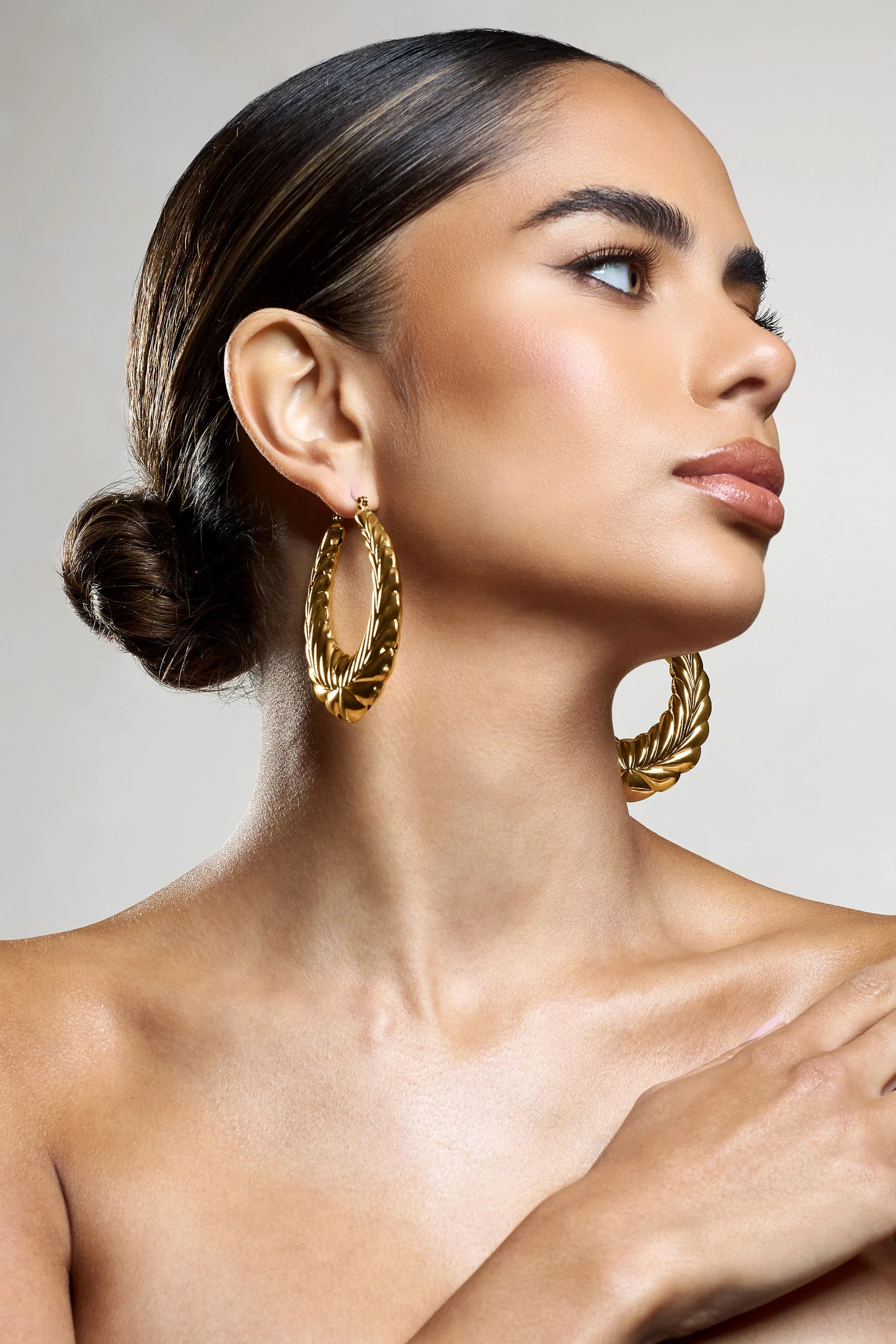 Rhode | Gold Chunky Hoop Earrings