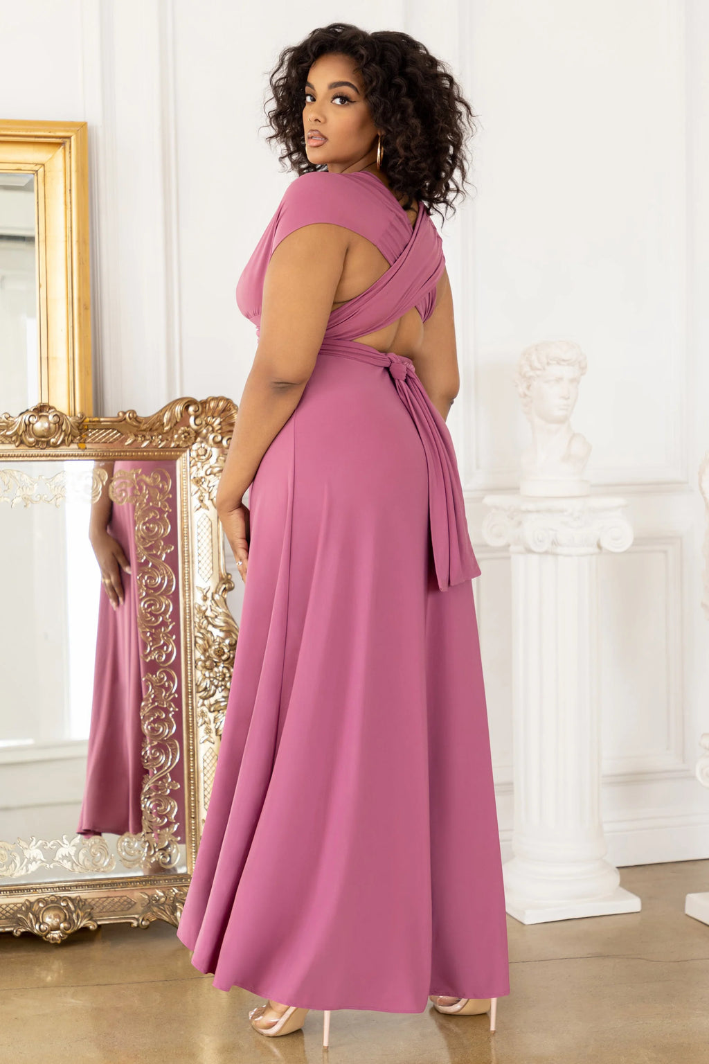 One Of A Kind | Plus Orchid Multiway Maxi Dress
