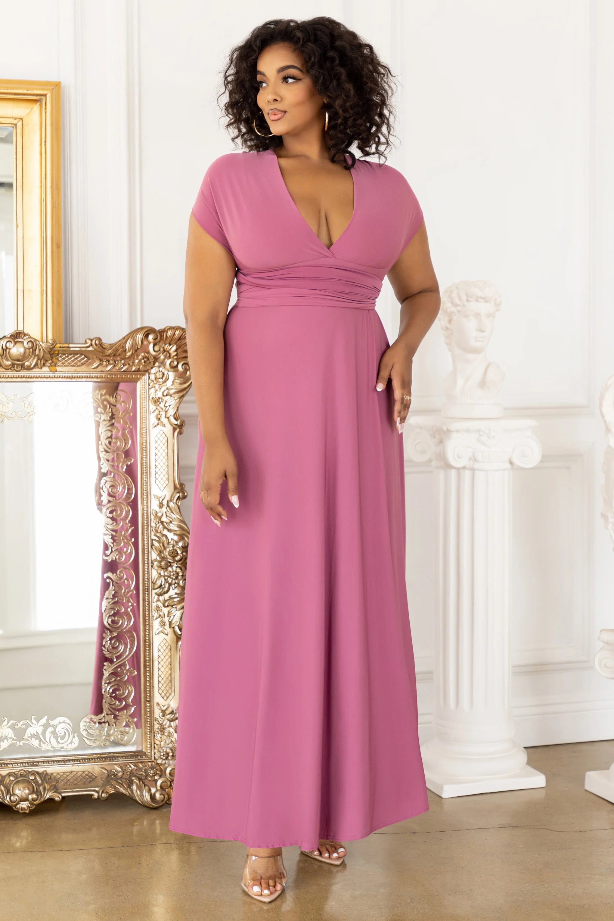 One Of A Kind | Plus Orchid Multiway Maxi Dress