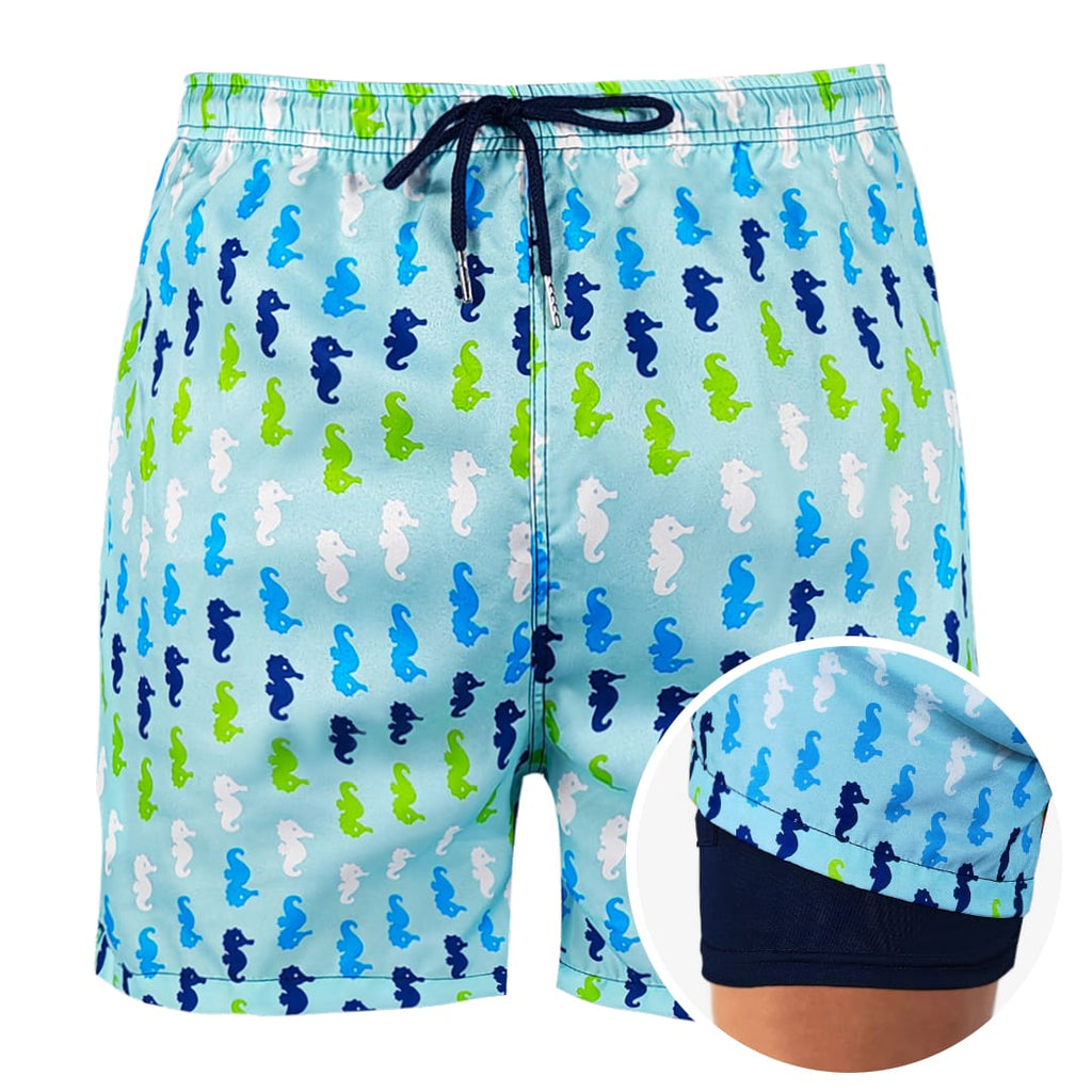 Hippocampus Crush - 6 Mid-Length Hybrid Shorts