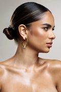 Gamora | Gold Textured Chunky Hoops