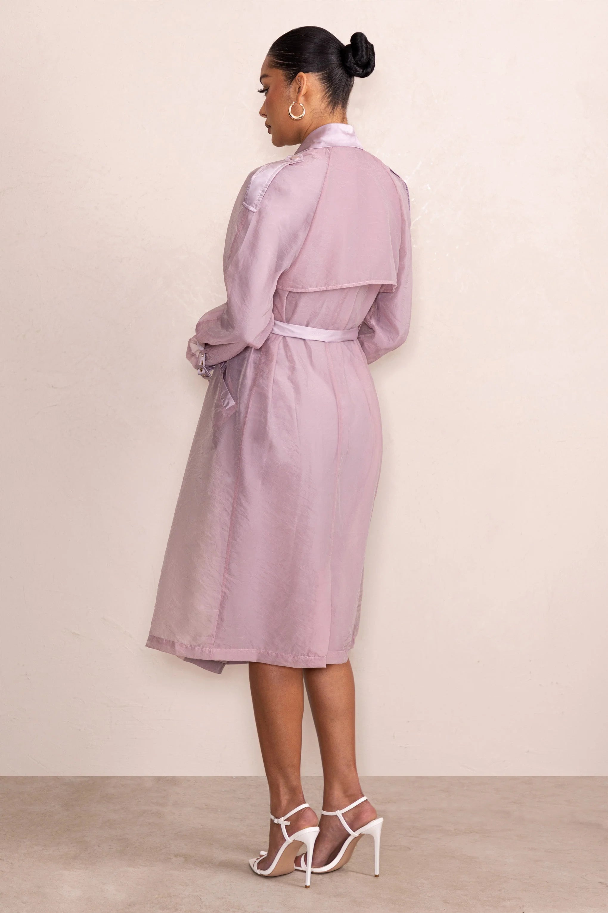 No Compromise | Taupe Maternity Belted Trench Coat