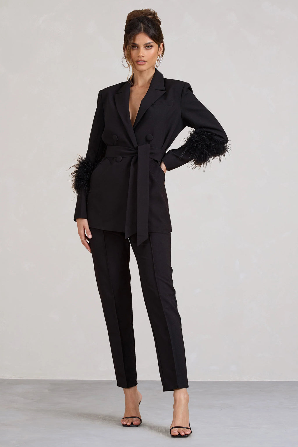 Cilla | Black Cigarette Trousers
