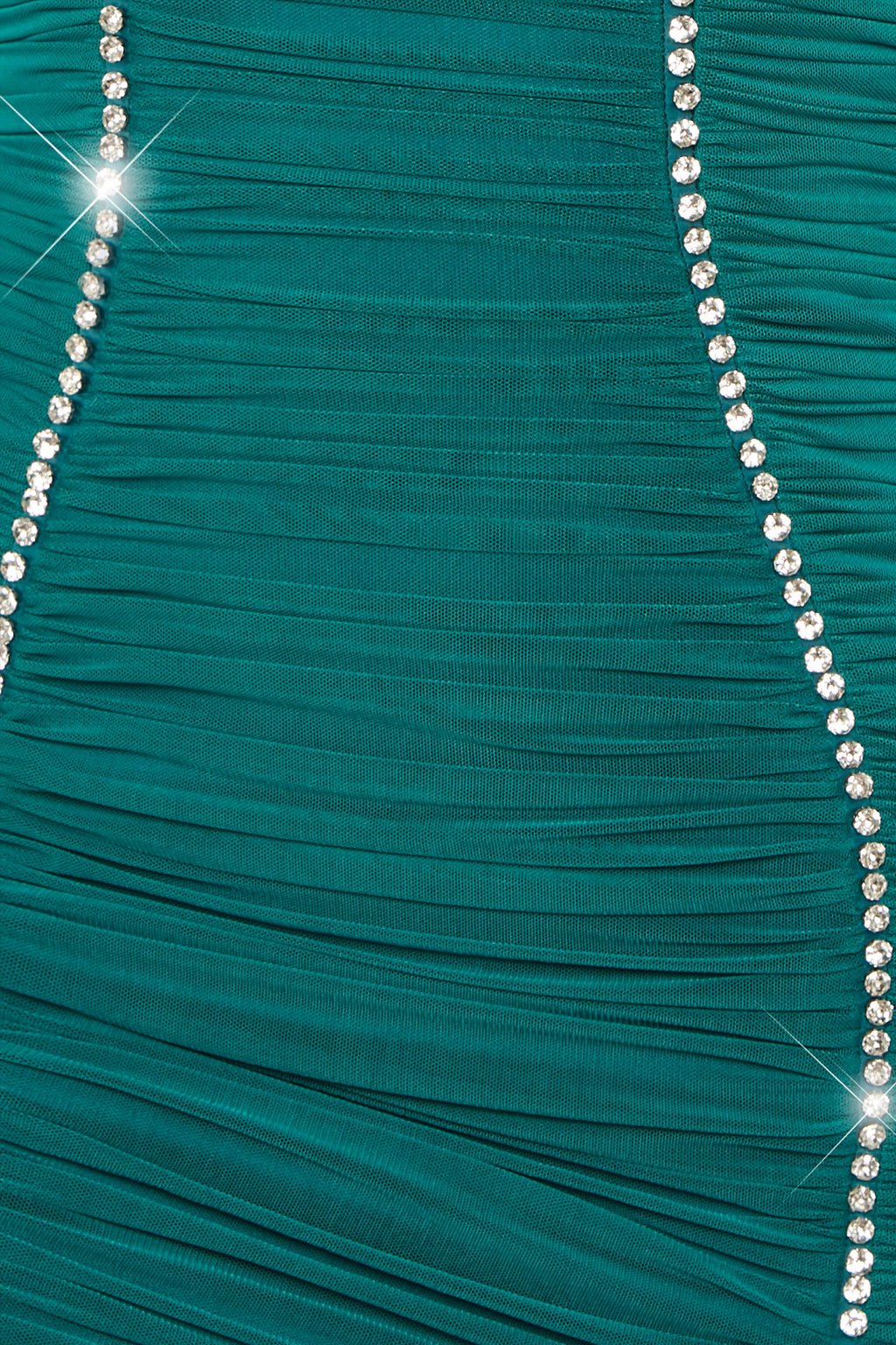 Rise and Shine Embellished Bodycon Mini Dress in Green