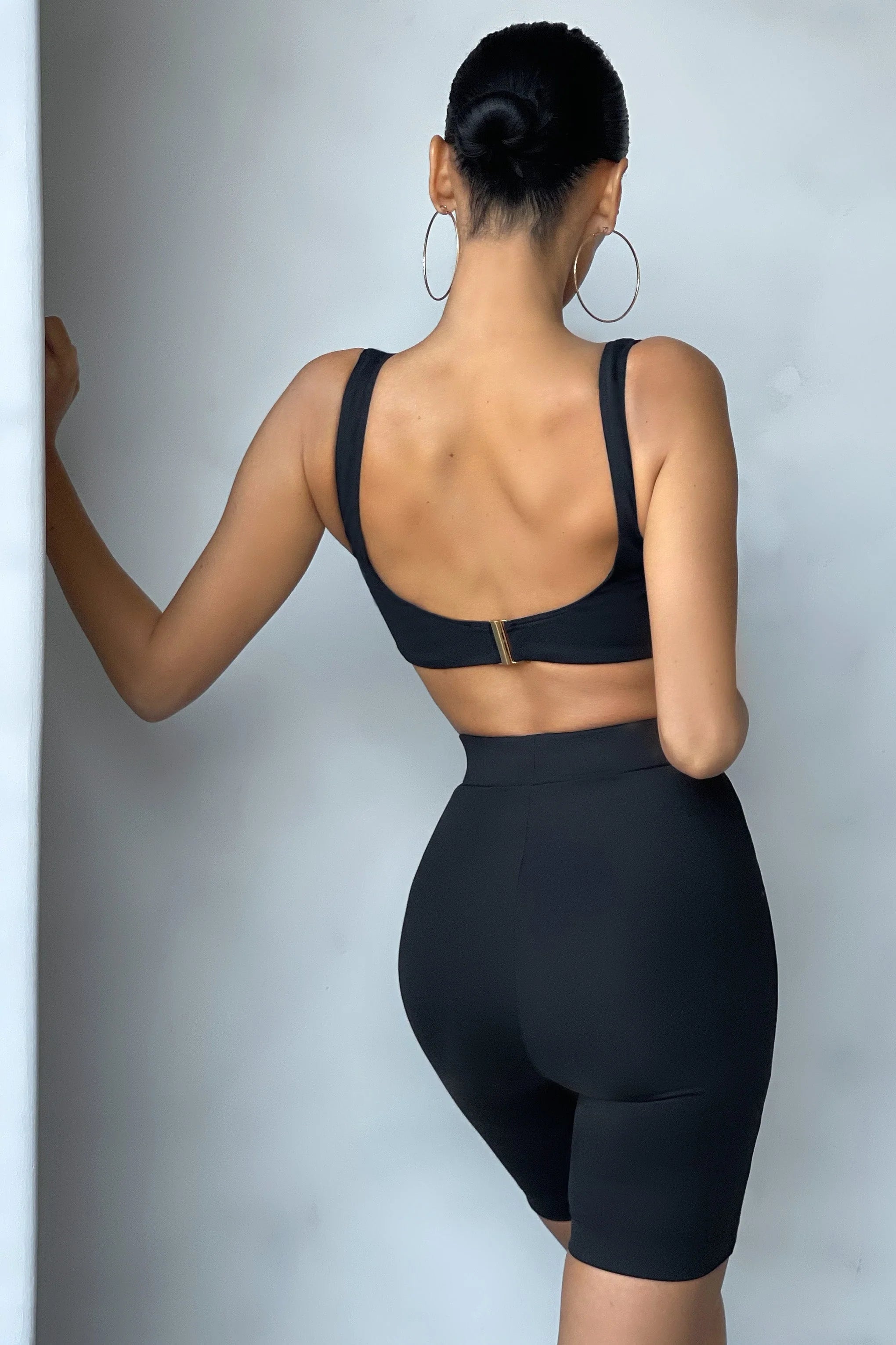 Under Pinning | Black Balcony Bralette Crop Top
