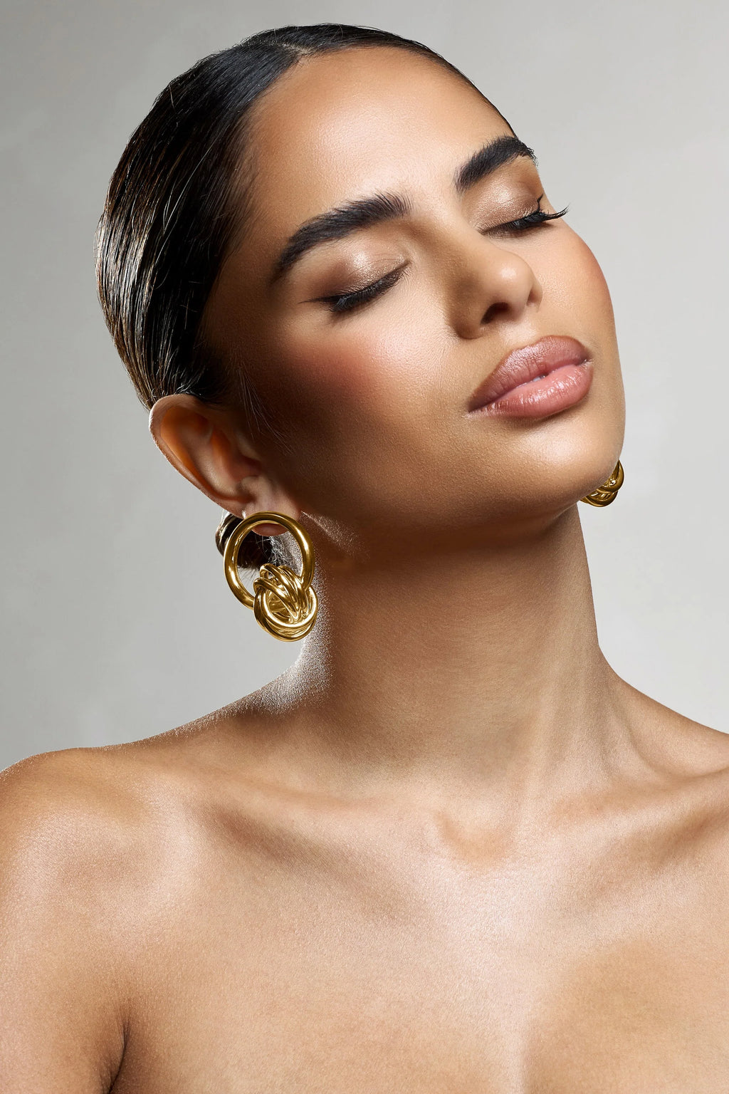 Tied Down | Gold Knot Dangle Earrings