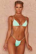 Micro Thong Bikini Bottoms in Mint