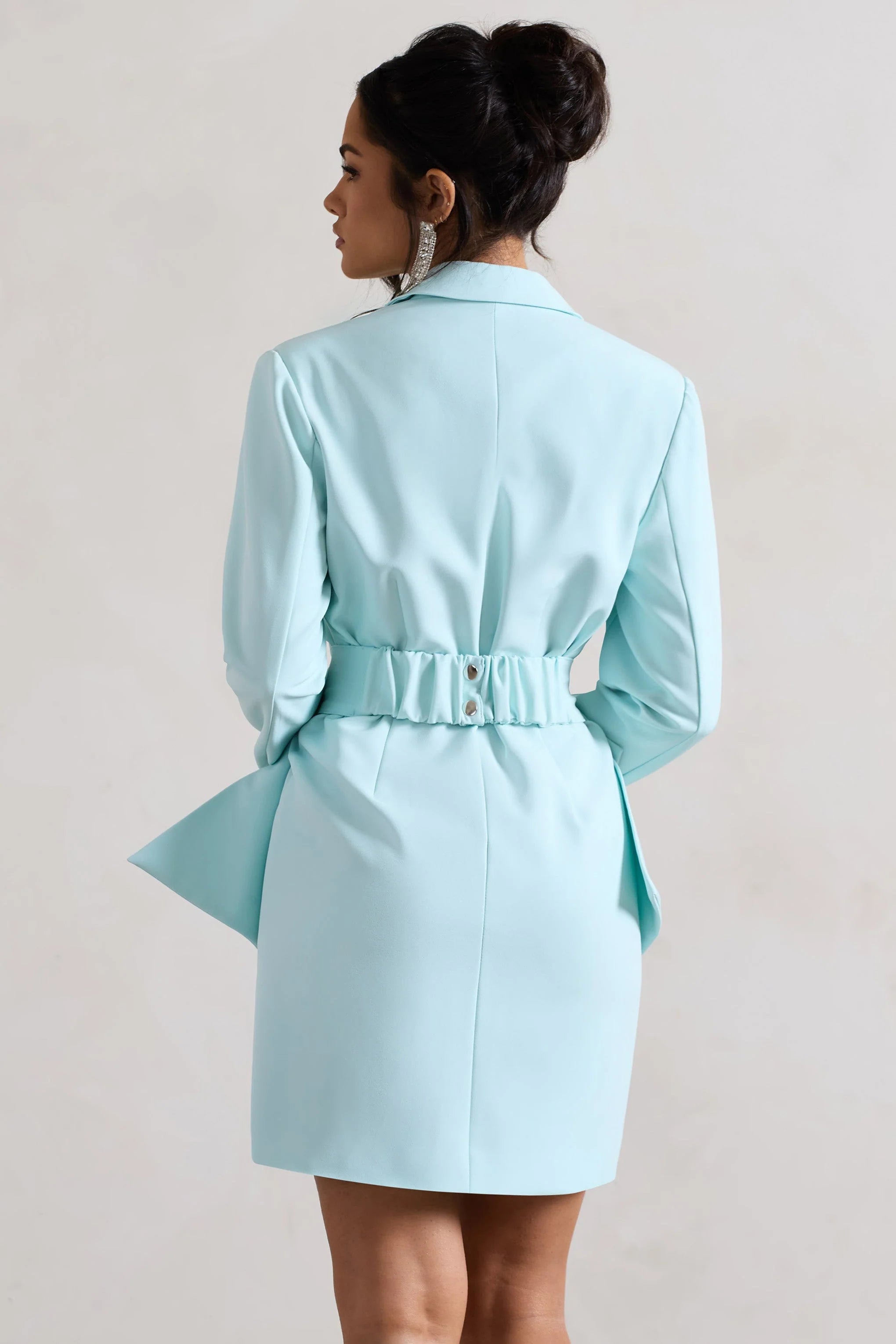 Prized | Iced Green Tailored Blazer Dress With Bow