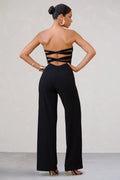 Janon | Black Sweetheart Bandeau Jumpsuit