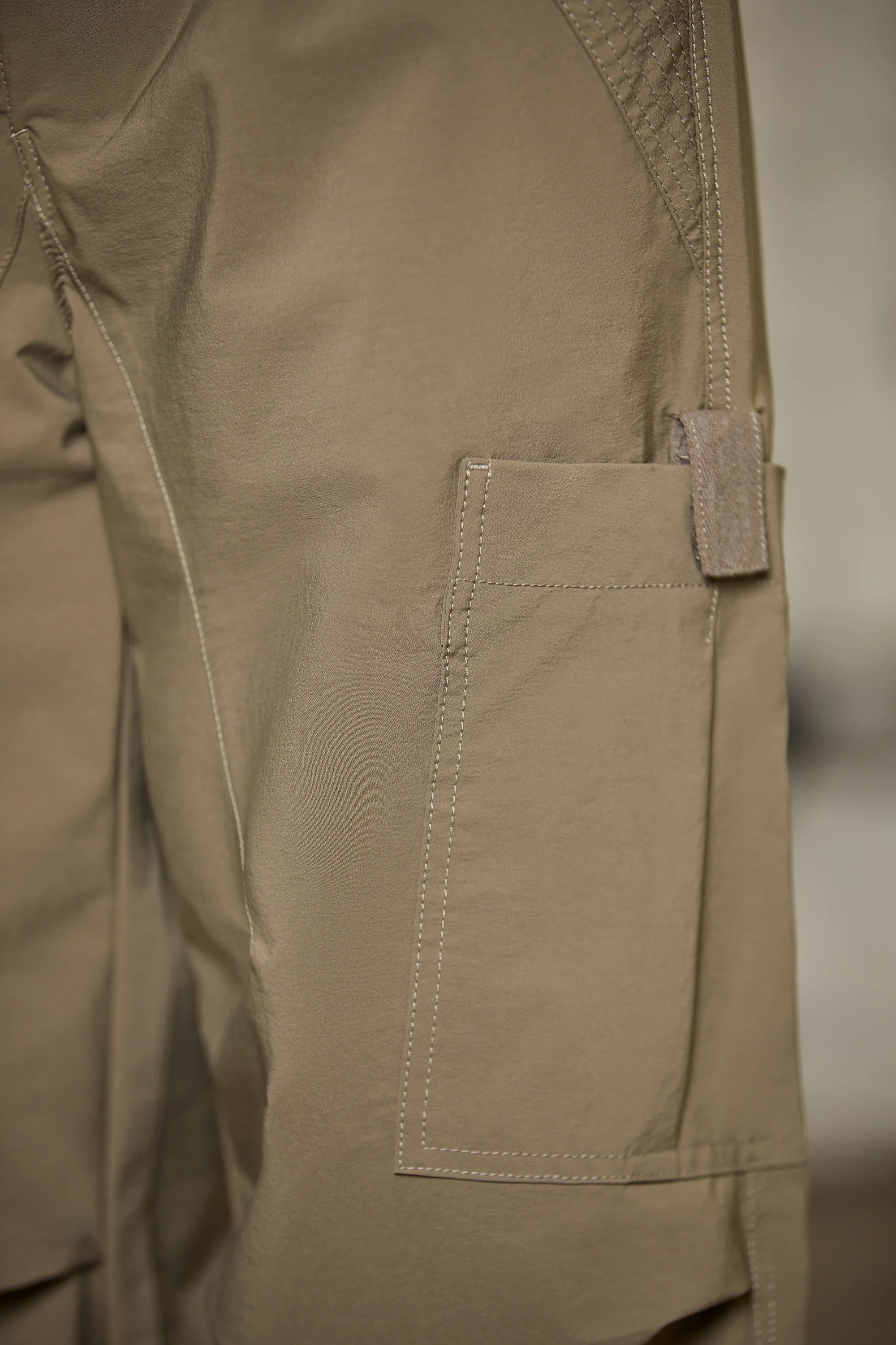Tall Wide Leg Cargo Trousers in Green