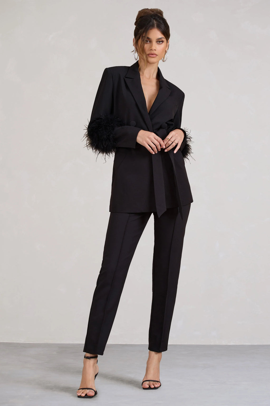 Cilla | Black Cigarette Trousers