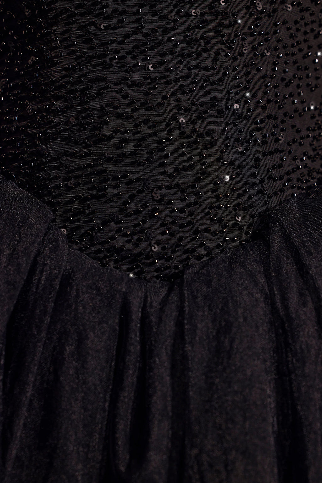 Embellished Corset Tulle Skirt Mini Dress in Black