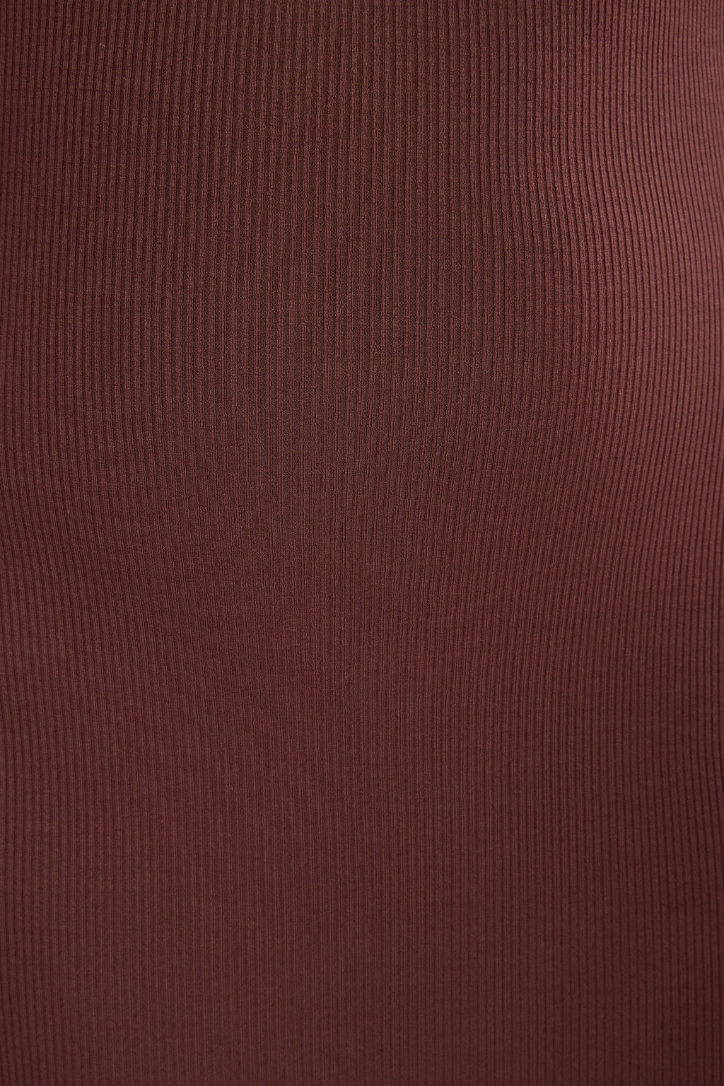Ribbed Modal Long Sleeve Maxi Dress in Chocolate