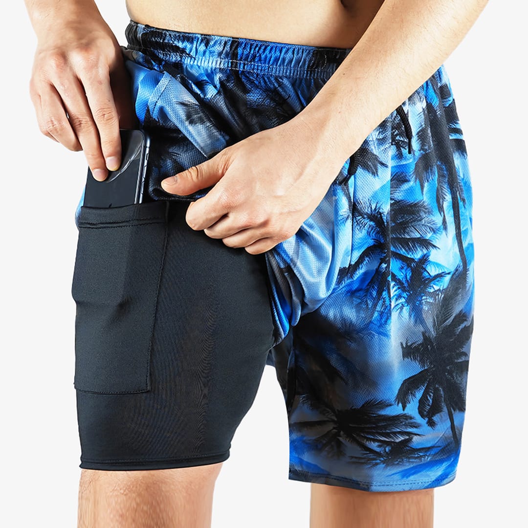 Moonlight Jungle – Compression Liner Hybrid Shorts
