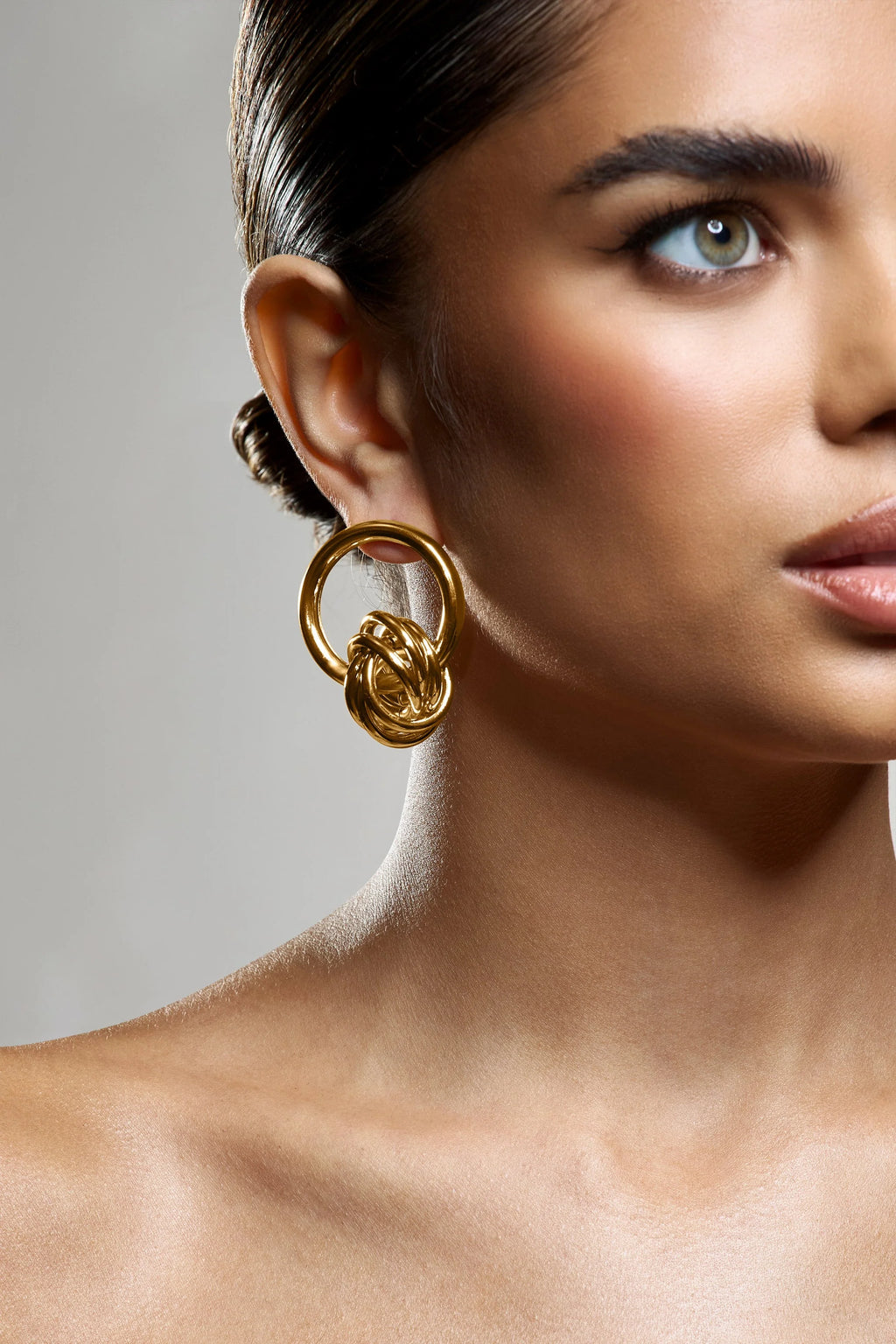 Tied Down | Gold Knot Dangle Earrings