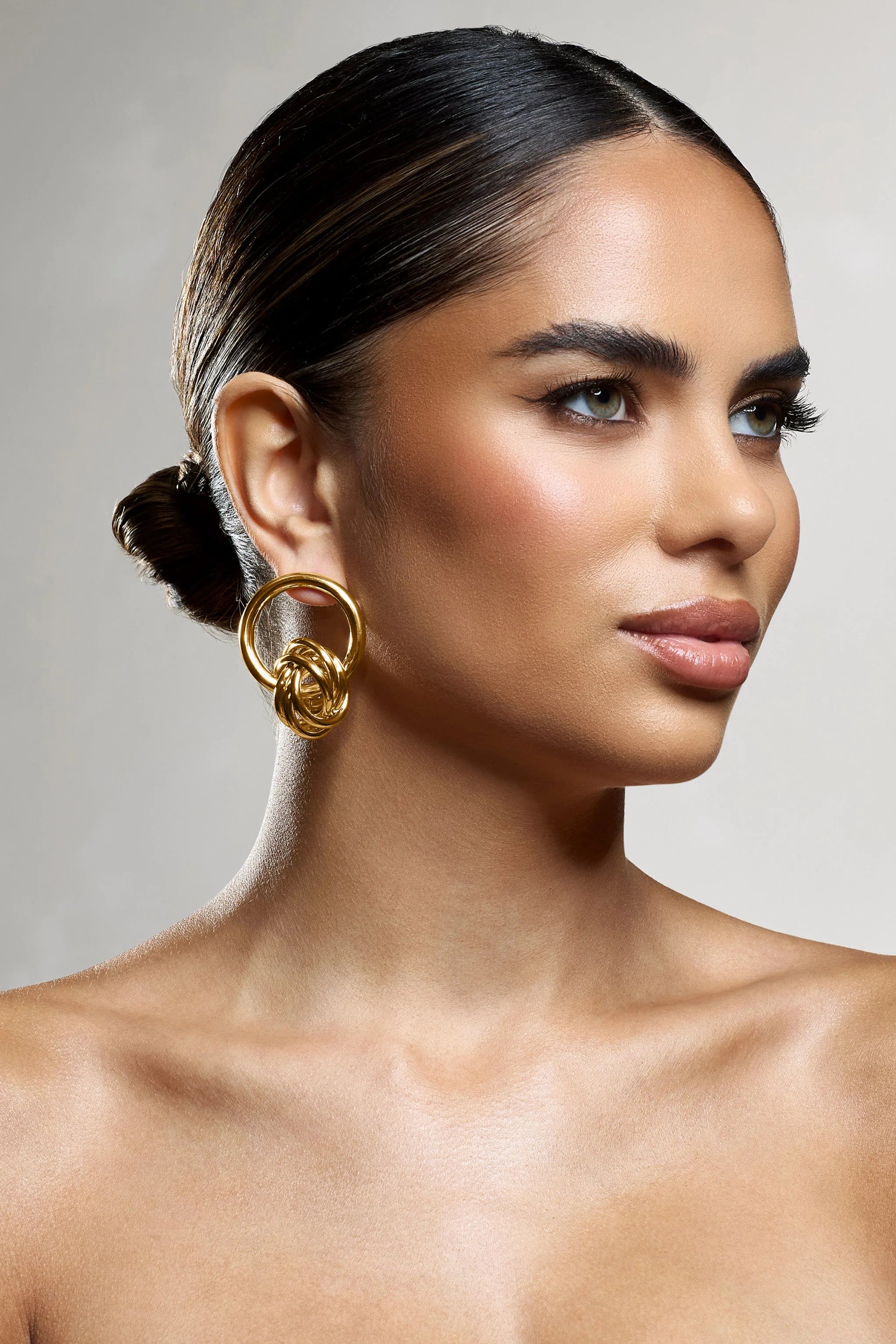 Tied Down | Gold Knot Dangle Earrings