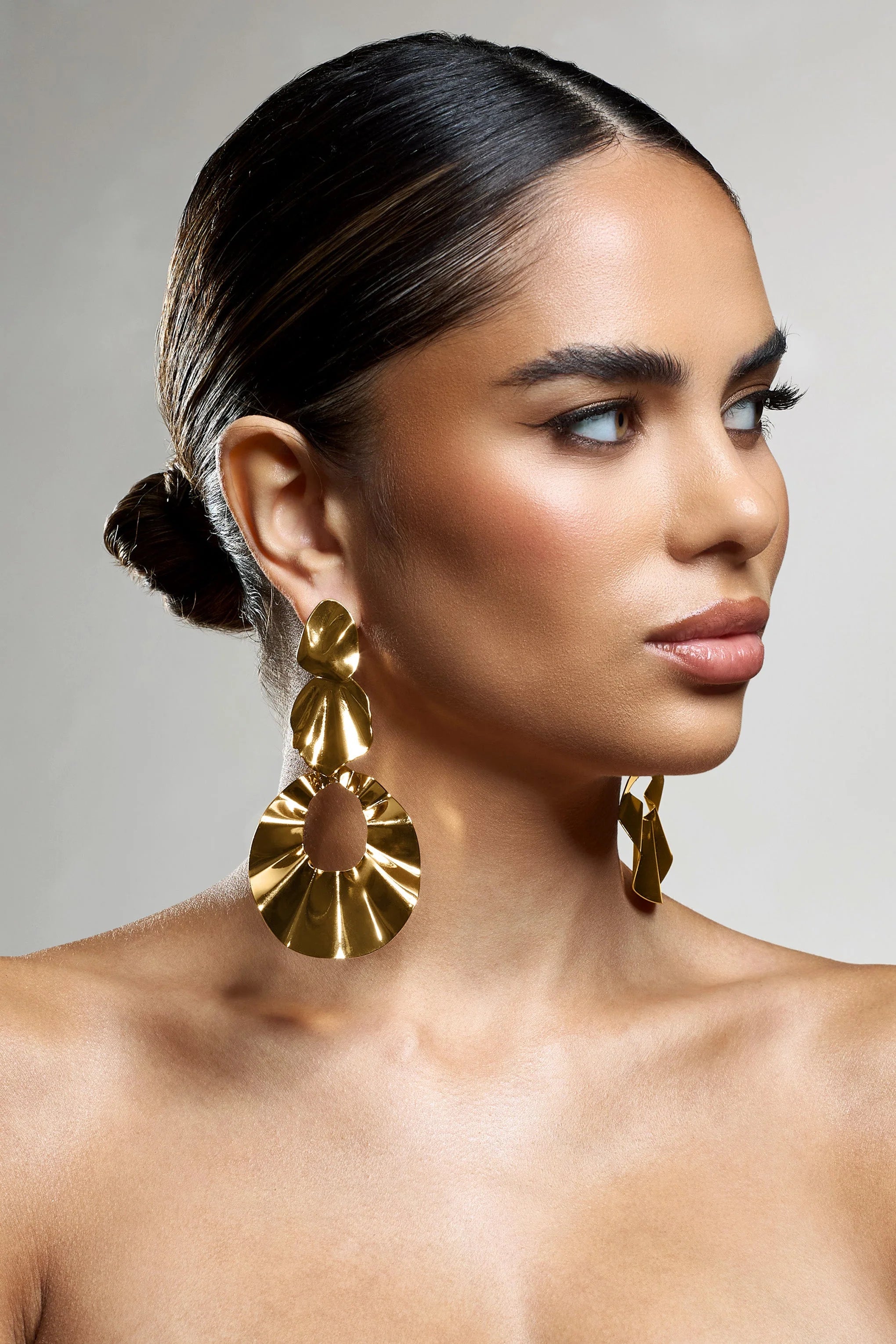 Indiana | Gold Statement Dangle Earrings