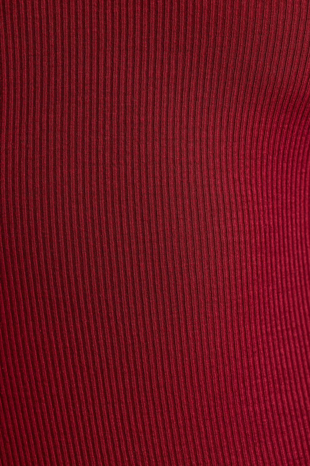 Ribbed Modal Long Sleeve Bodysuit in Maroon
