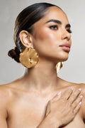 My Mirage | Gold Abstract Circle Earrings