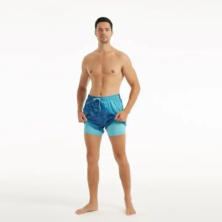Ocean Depths - Compression Liner Hybrid Shorts