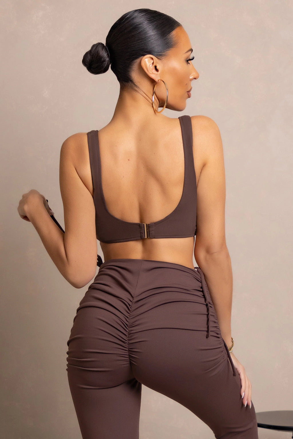 Under Pinning | Brown Balcony Bralette Crop Top