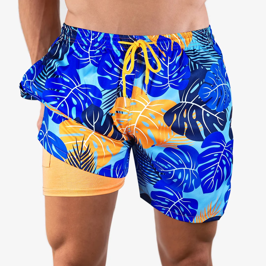 Leaves - Compression Liner Hybrid Shorts