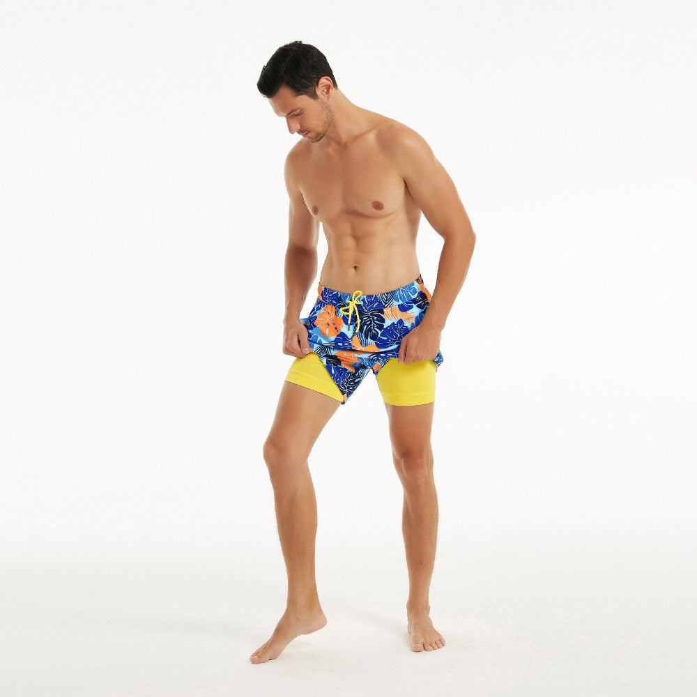Leaves - Compression Liner Hybrid Shorts