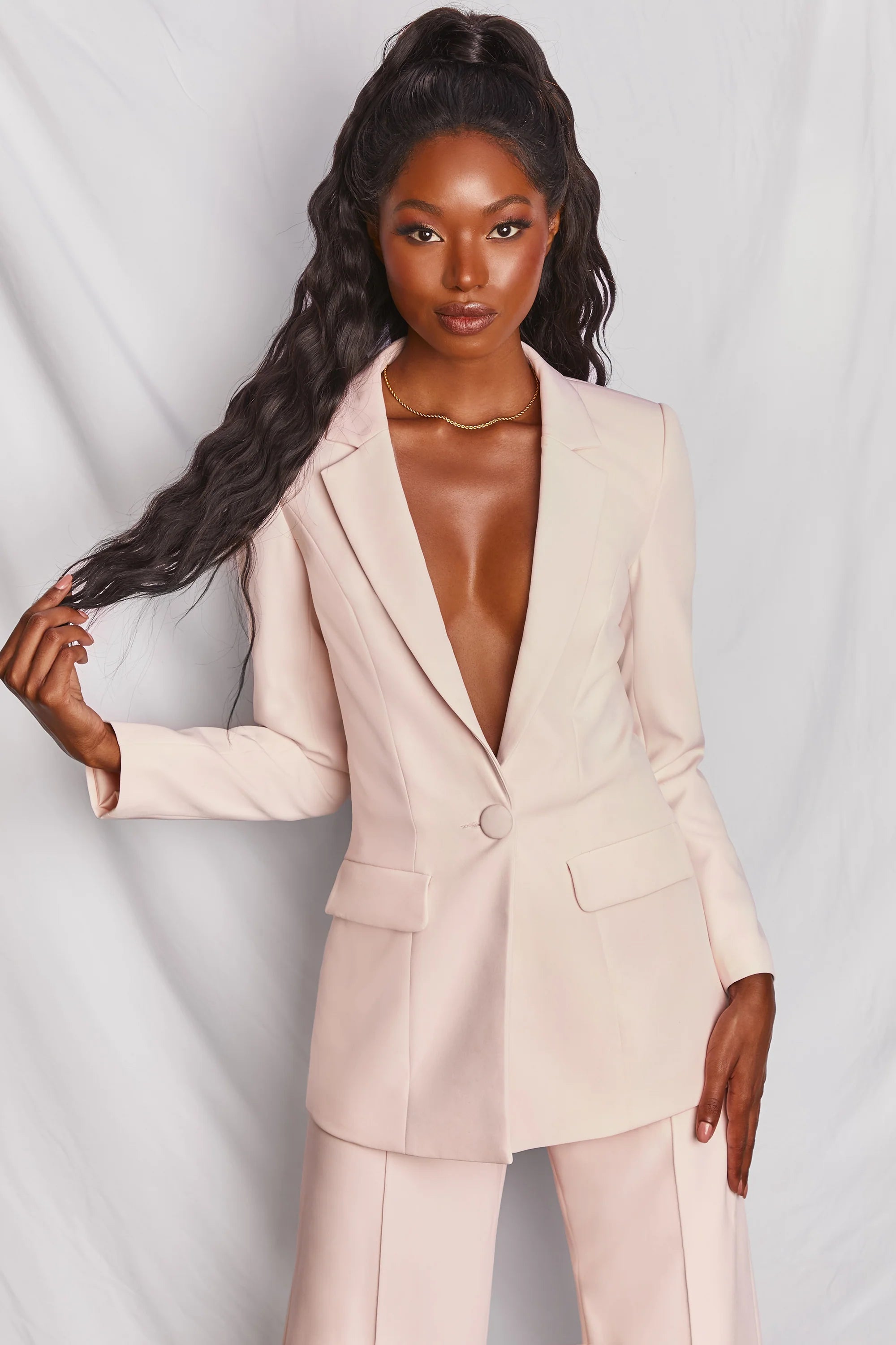 Oversized Blazer in Pink