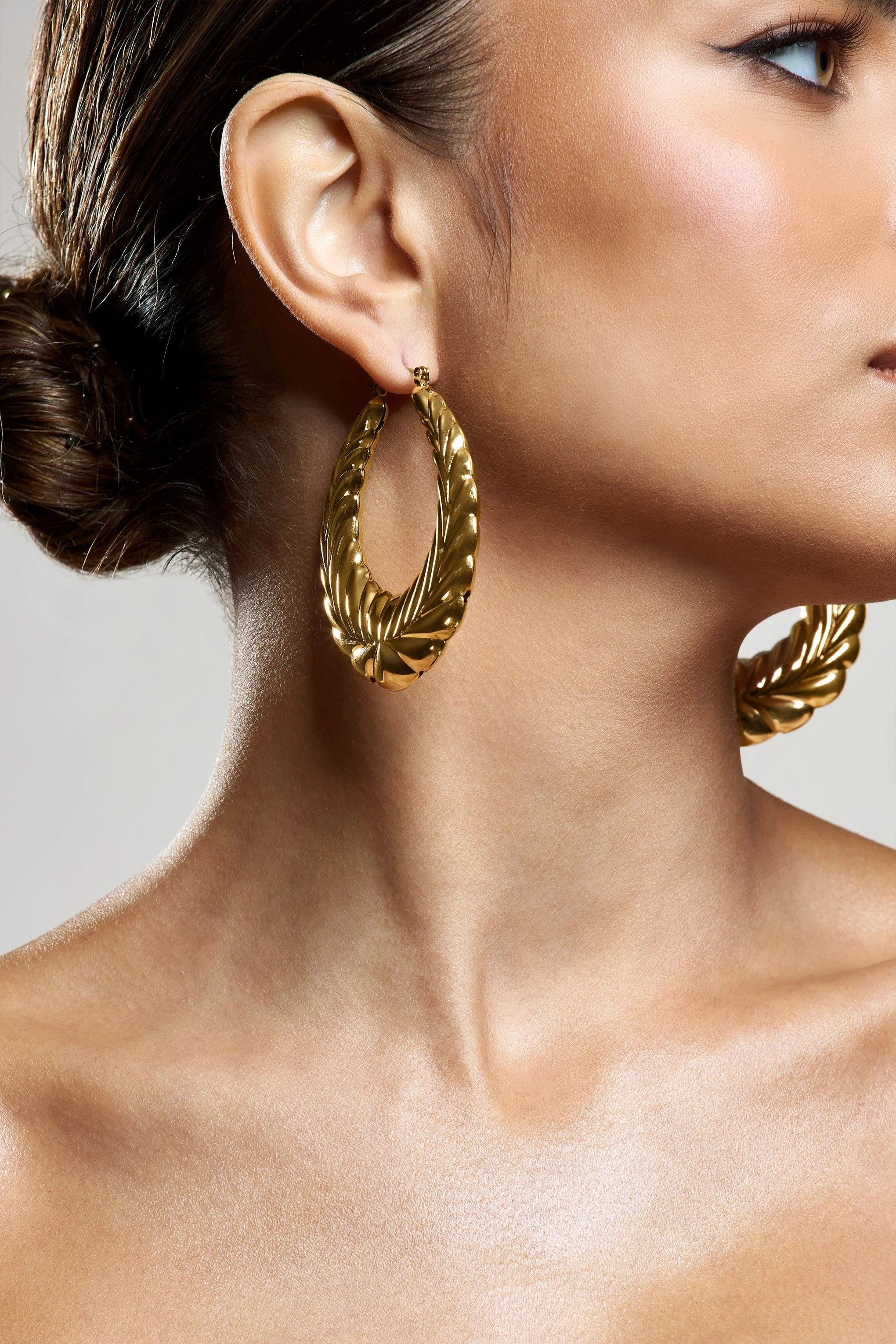 Rhode | Gold Chunky Hoop Earrings
