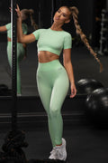 Unstoppable Seamless Full Length Leggings in Green