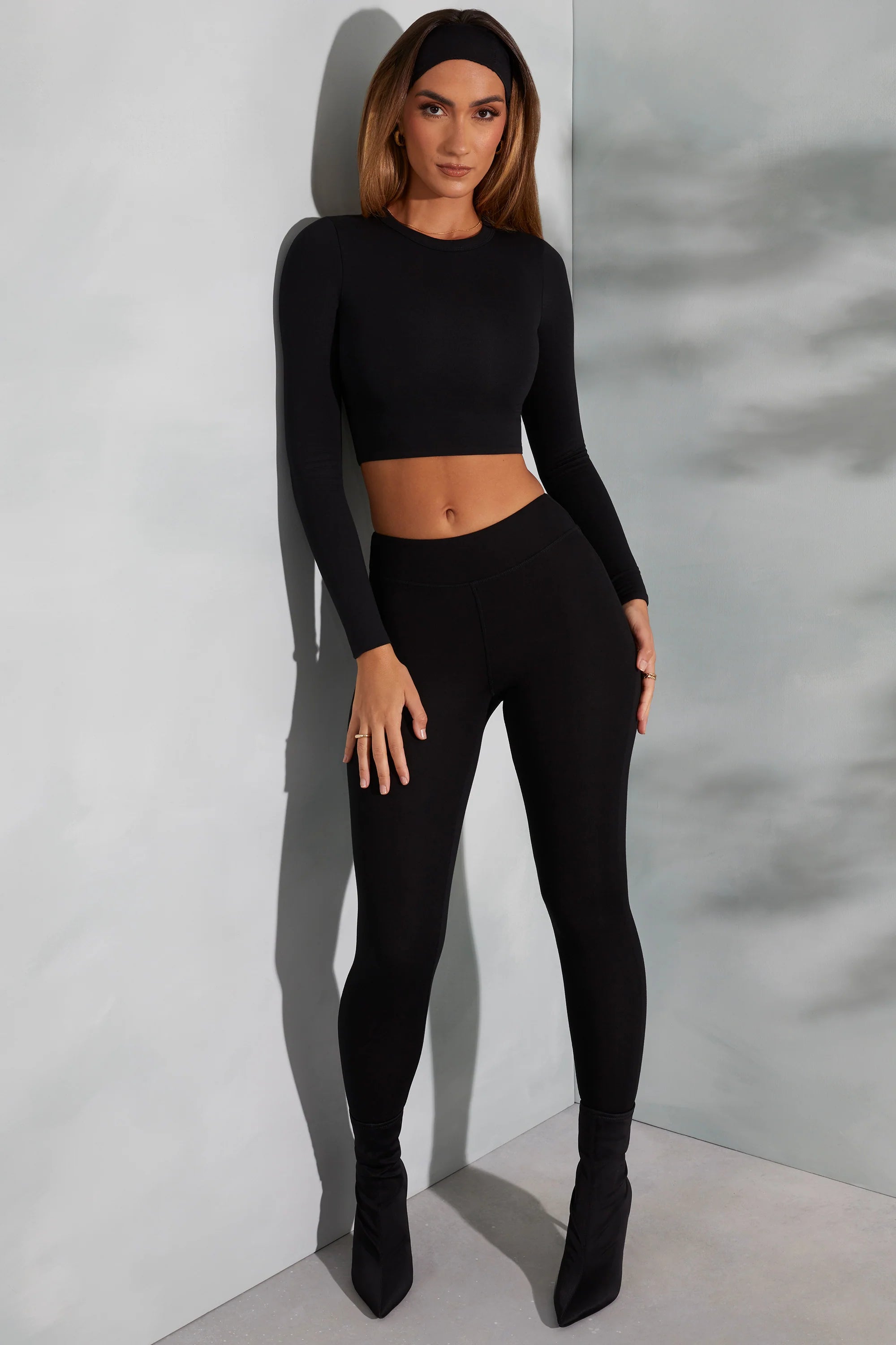Tall High Waist Leggings in Black