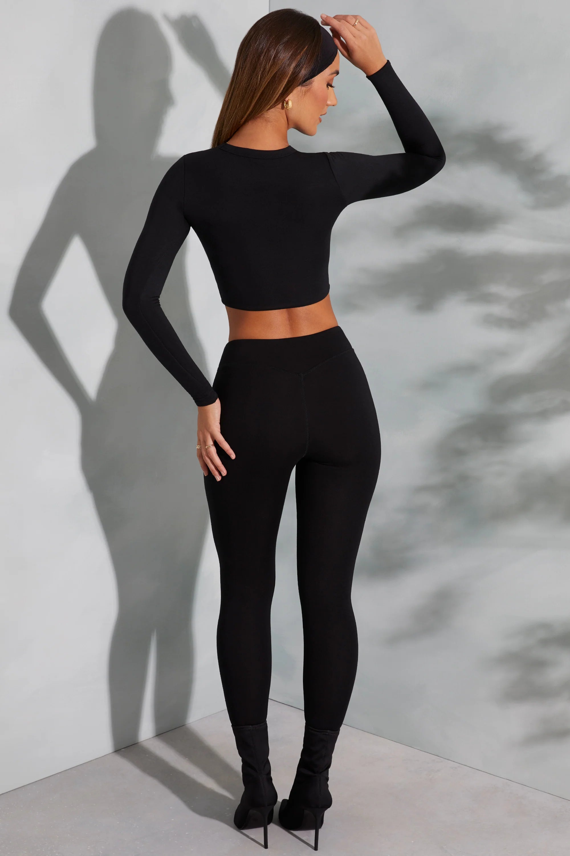 Tall High Waist Leggings in Black