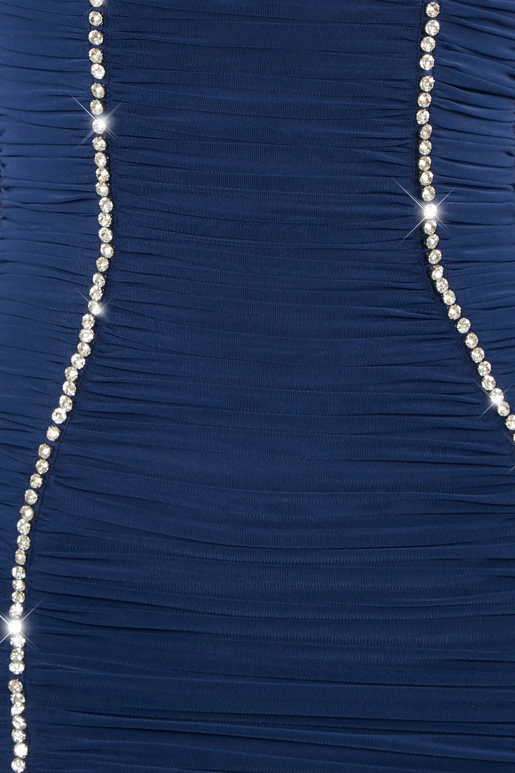 Rise and Shine Embellished Bodycon Mini Dress in Blue