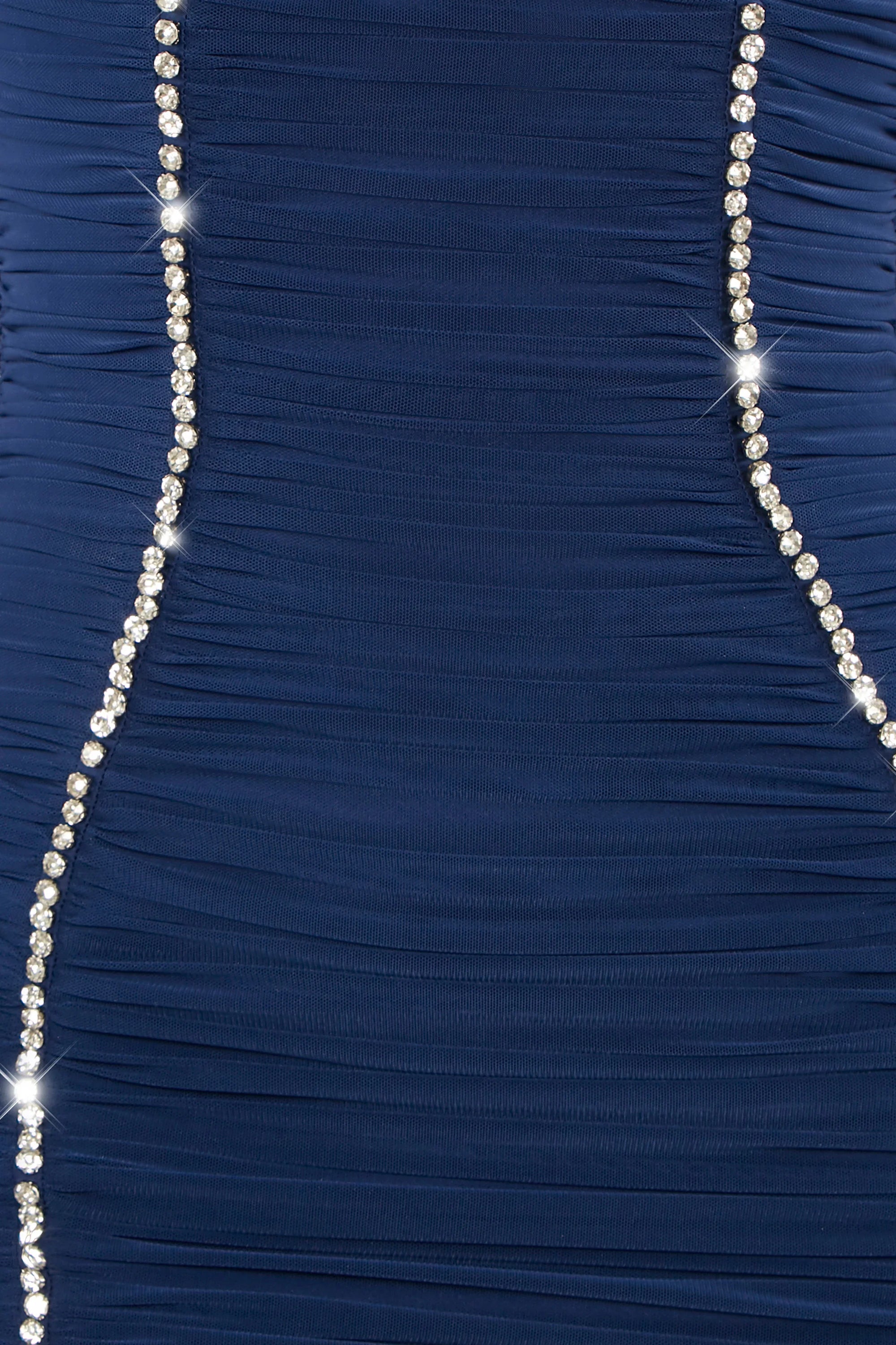 Rise and Shine Embellished Bodycon Mini Dress in Blue