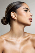Adira | Gold Diamante Small Hoop Earrings