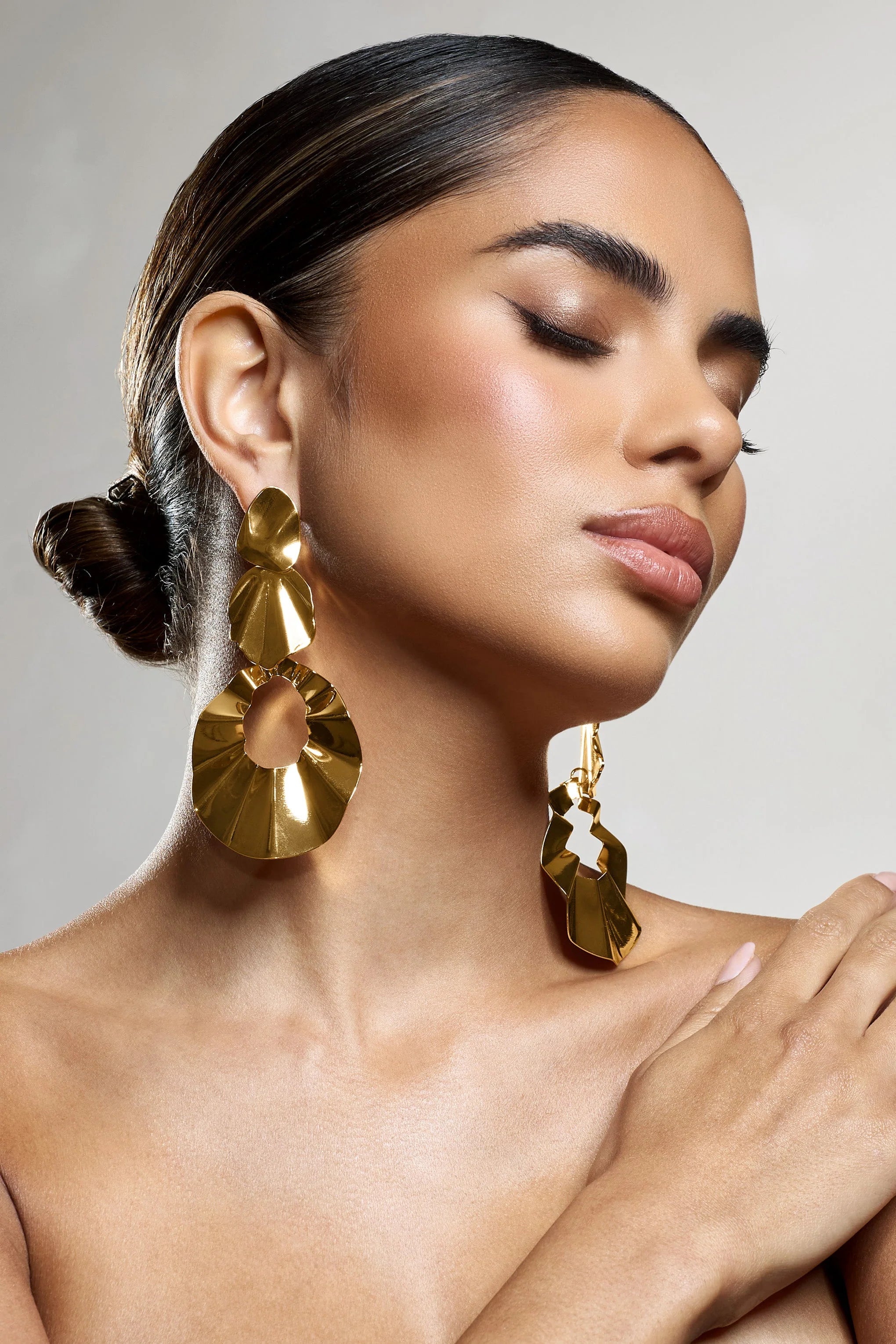 Indiana | Gold Statement Dangle Earrings
