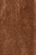 Empire Oversized Longline Cocoon Teddy Coat in Dark Brown