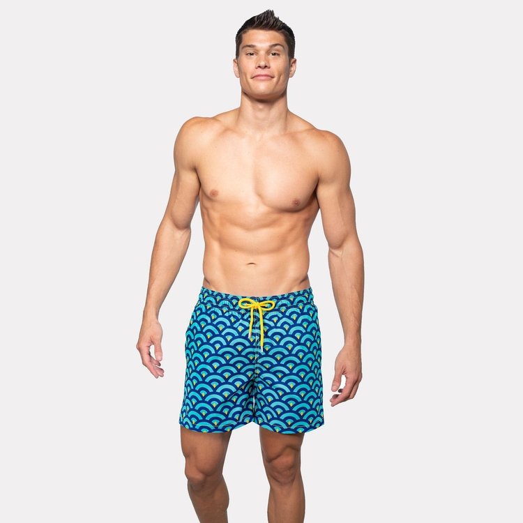 Miami Clouds - 6 Mid-Length Hybrid Shorts