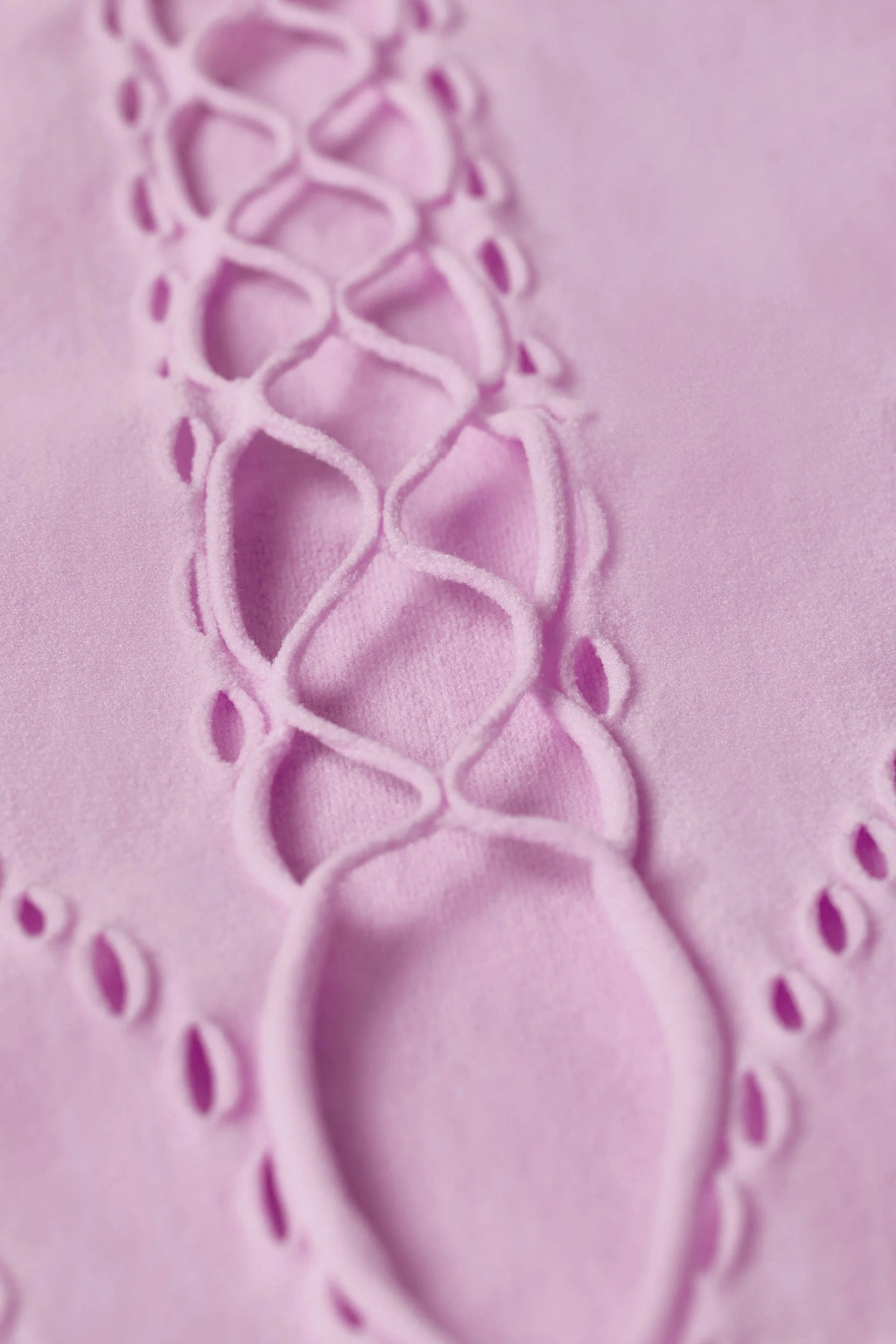 Lace-Up Bodysuit in Violet Pink