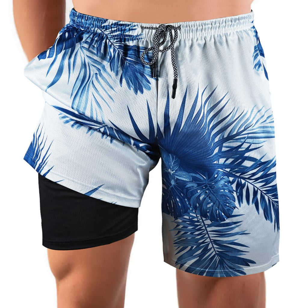 Coconut Tree – Compression Liner Hybrid Shorts