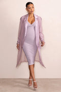 No Compromise | Taupe Maternity Belted Trench Coat