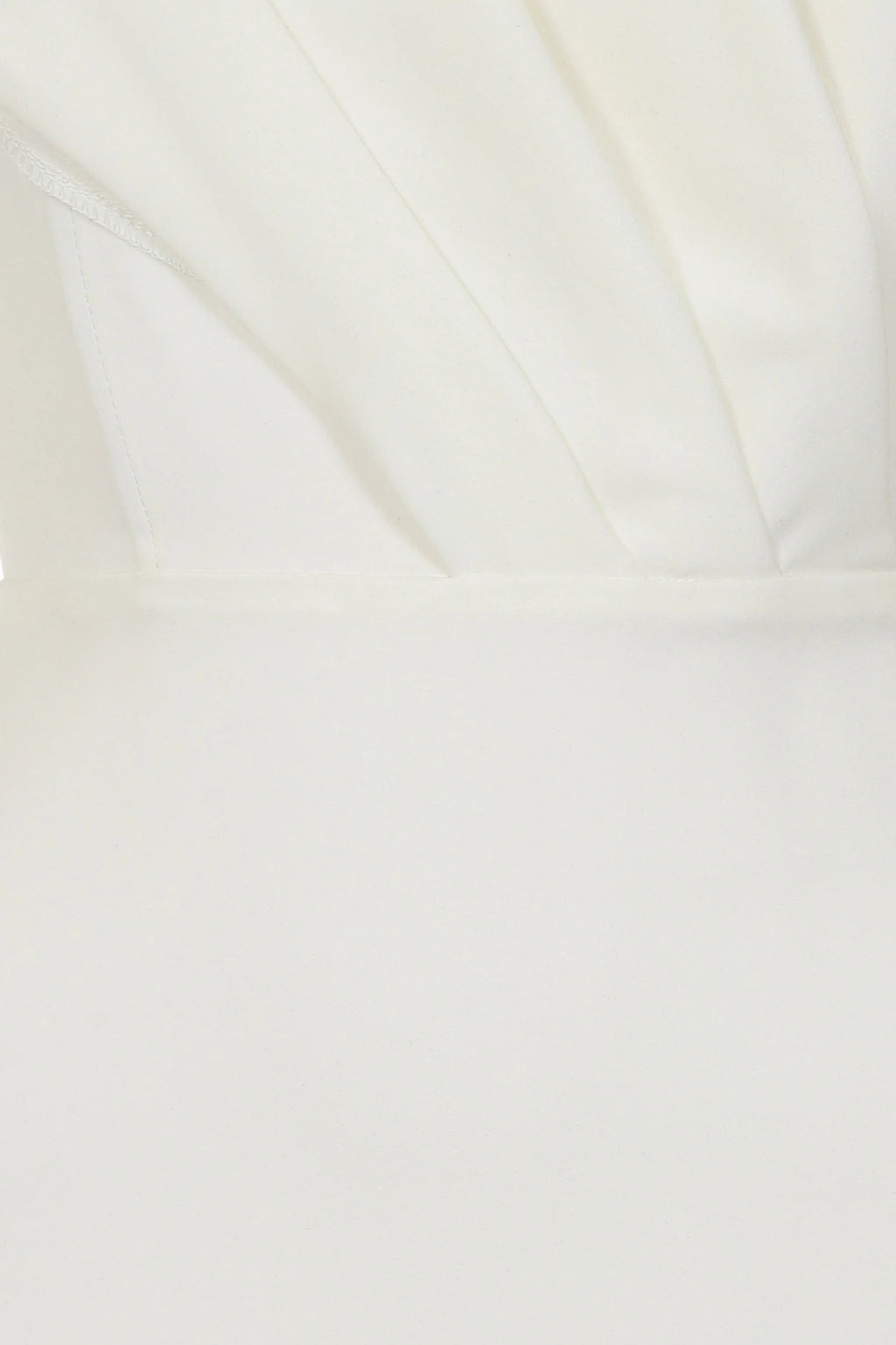 Laurie | White Bardot Puff Long Sleeve Mini Dress