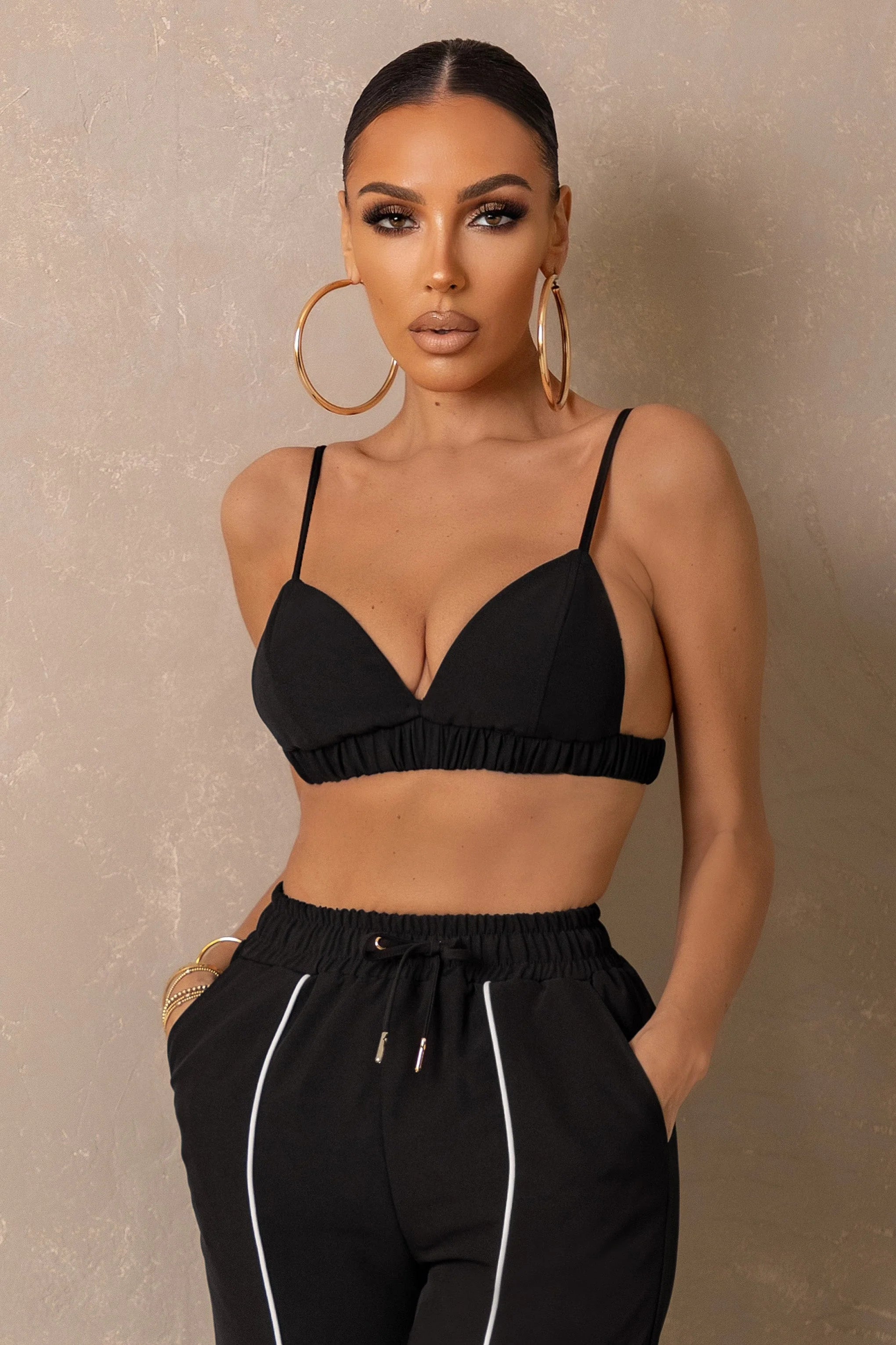 Hot Topic | Black Elasticated Bralet