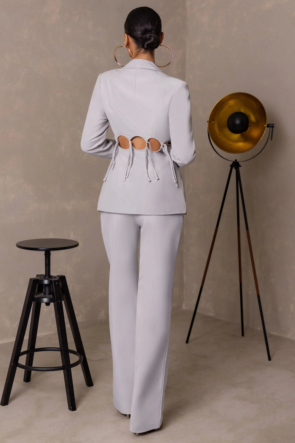 Take Your Time | Dove Grey Straight Leg Trousers