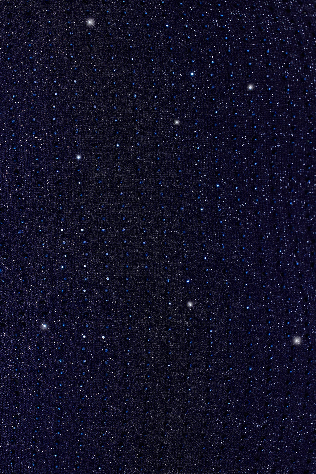 Embellished Mid Rise Gown Skirt in Royal Indigo