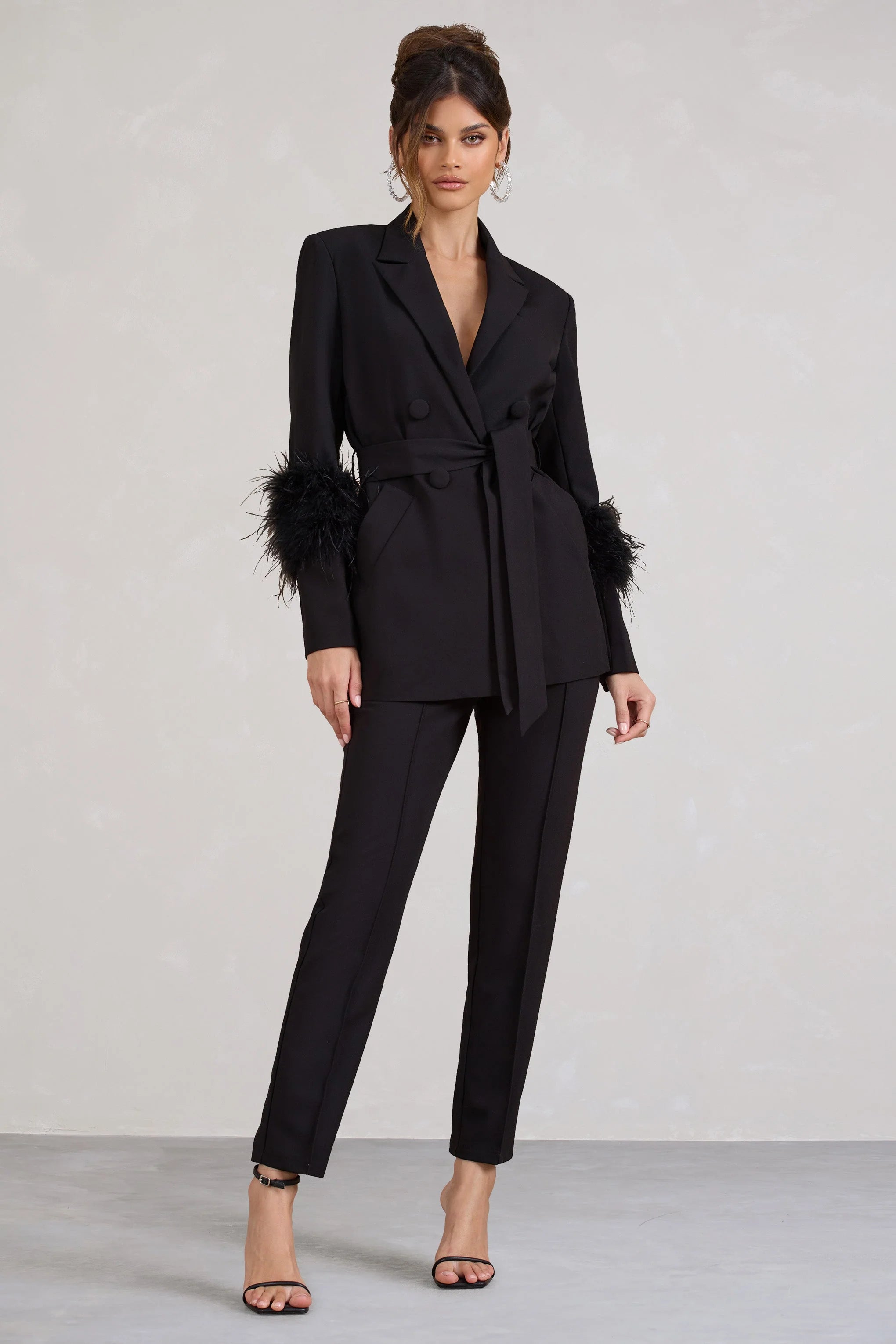 Cilla | Black Cigarette Trousers
