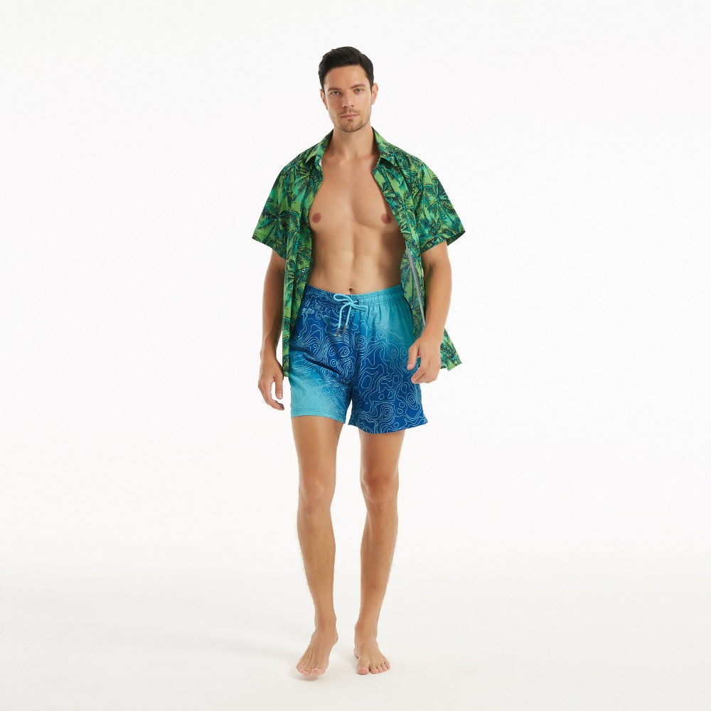Ocean Depths - Compression Liner Hybrid Shorts